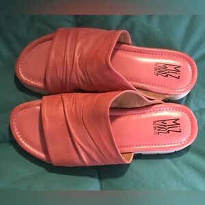 Miz Mooz Leather Slides AZALEA Size 41